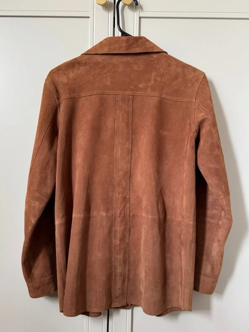 Sezane Will Jacket in Camel Suede, Size XS - Picture 4 of 9